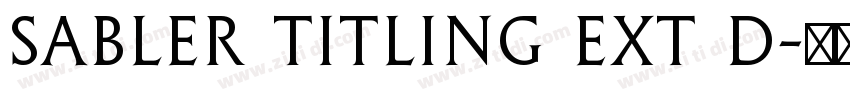 Sabler Titling Ext D字体转换